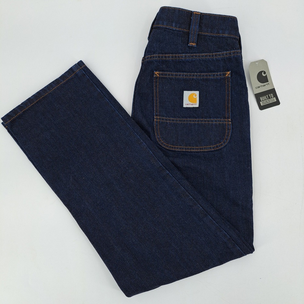 Carhartt Custom Built Slim Fit Jeans Mens 30 100% Cotton Indigo BD5372-M NWT